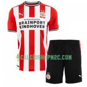 PSV Eindhoven Bambino Maglia Prima 2020/2021 Manica Corta (+ Pantaloncini)